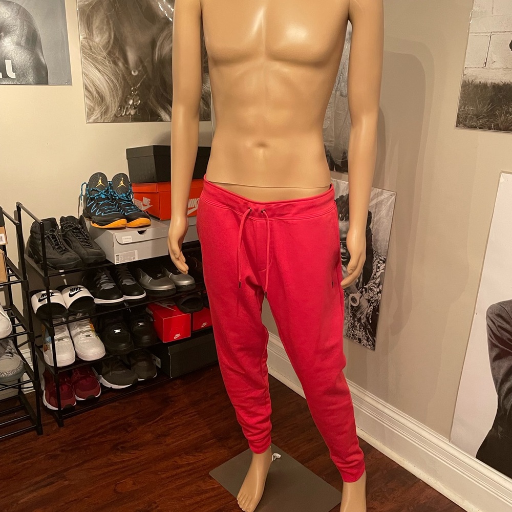 Red “POLO” sweat pants